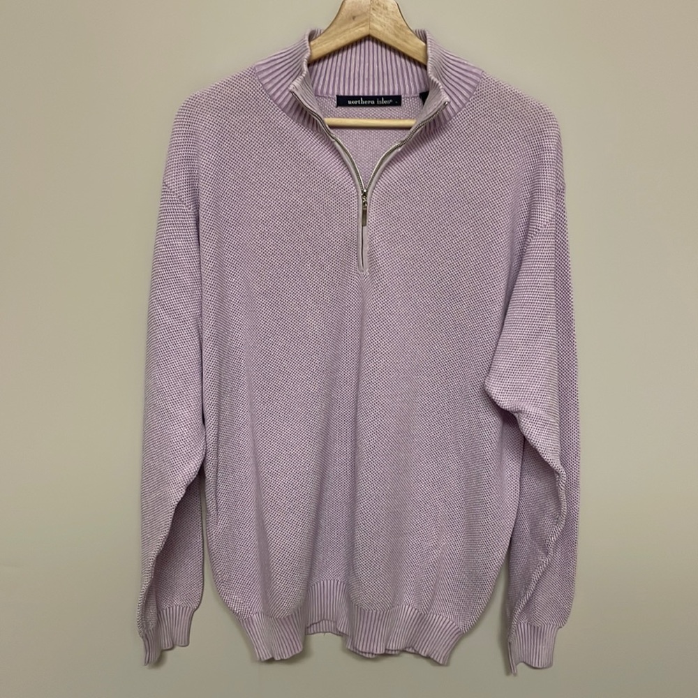 Northern isles, long sleeve half zip pull over size M